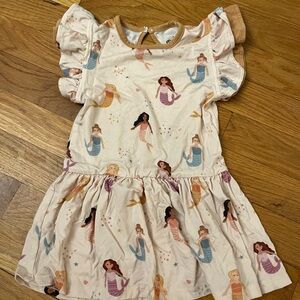 Bamboo Mermaid Print Kids Dress